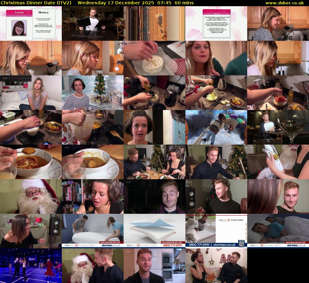 Christmas Dinner Date (ITV2) Wednesday 17 December 2025 07:45 - 08:45