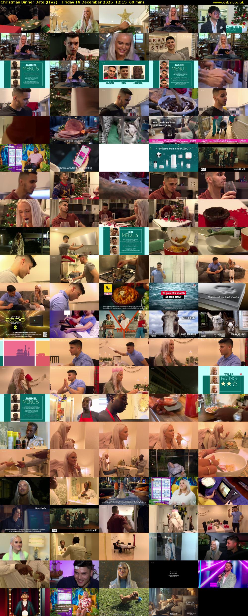 Christmas Dinner Date (ITV2) Friday 19 December 2025 12:15 - 13:15