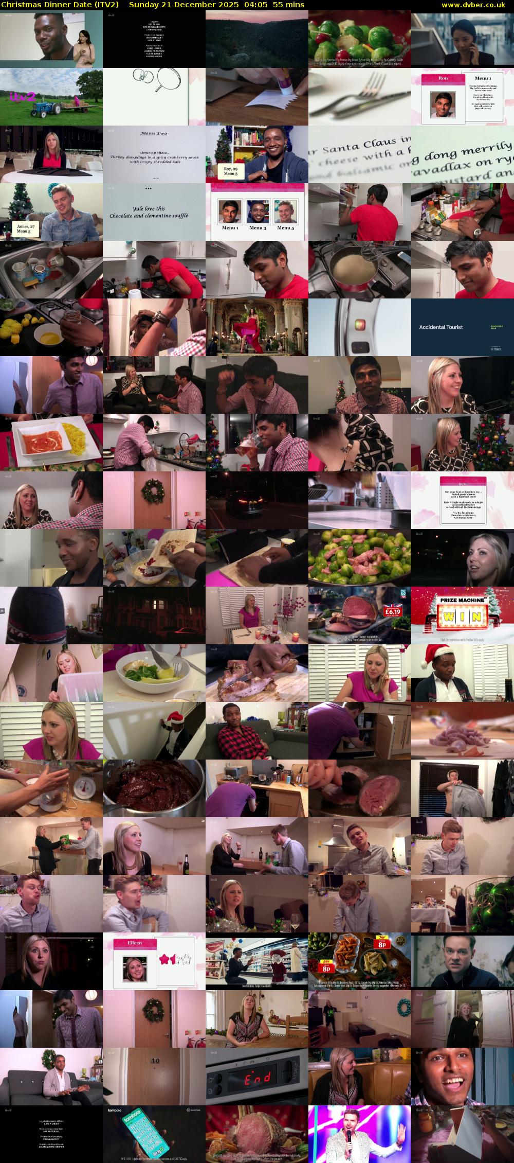 Christmas Dinner Date (ITV2) Sunday 21 December 2025 04:05 - 05:00