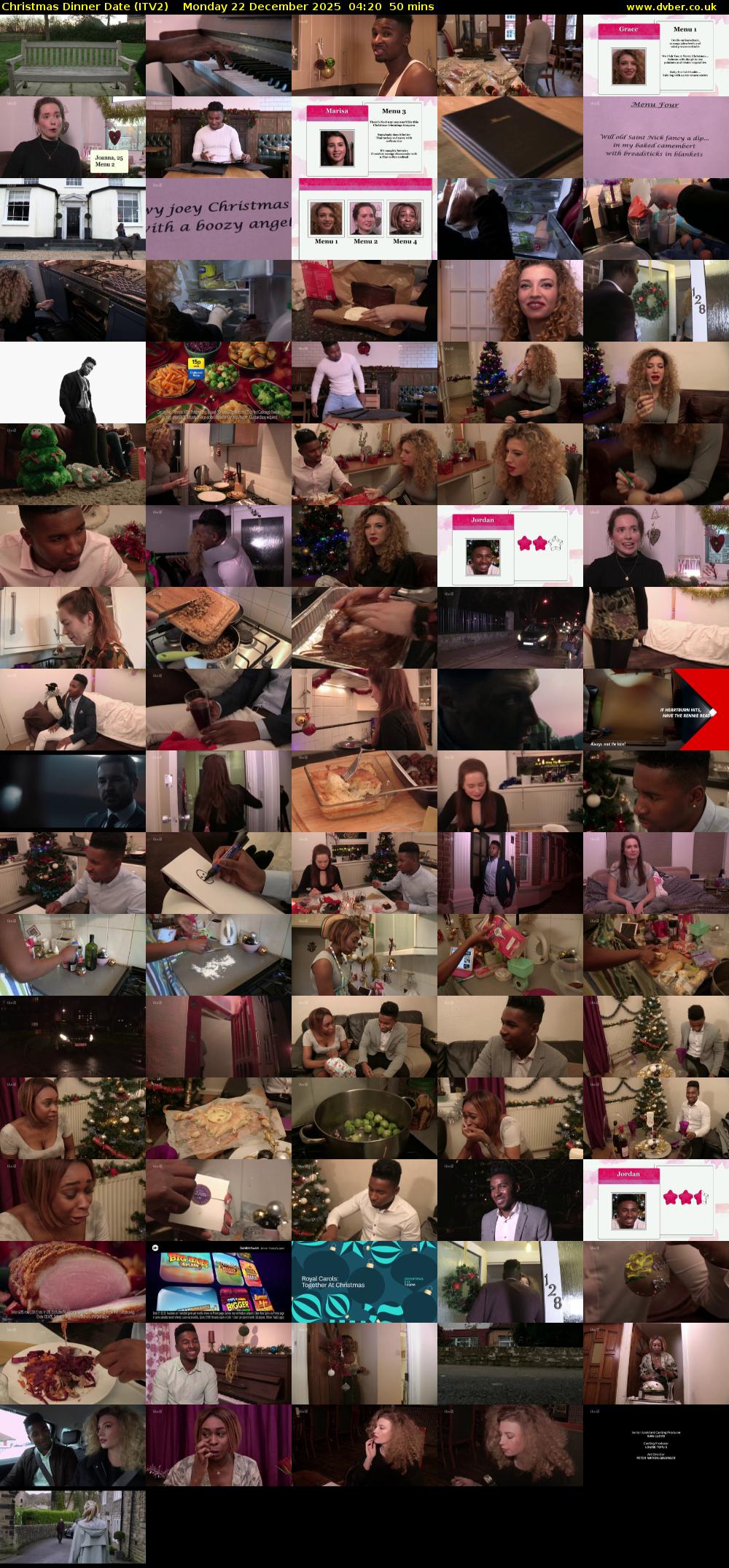 Christmas Dinner Date (ITV2) Monday 22 December 2025 04:20 - 05:10