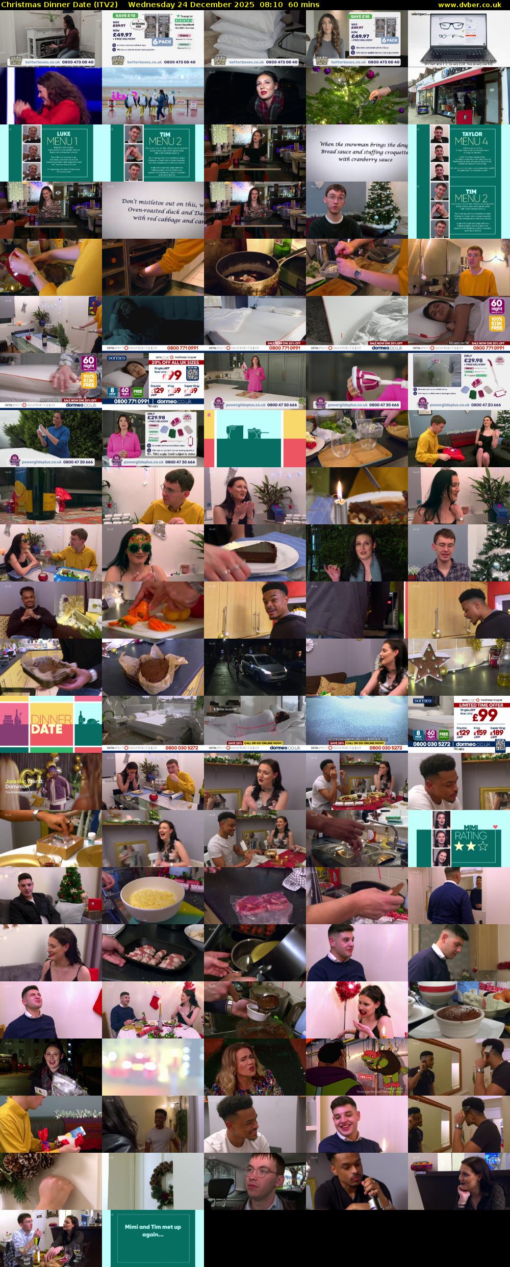 Christmas Dinner Date (ITV2) Wednesday 24 December 2025 08:10 - 09:10