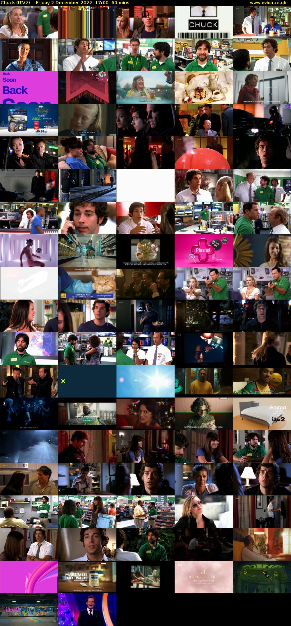 Chuck (ITV2) Friday 2 December 2022 17:00 - 18:00