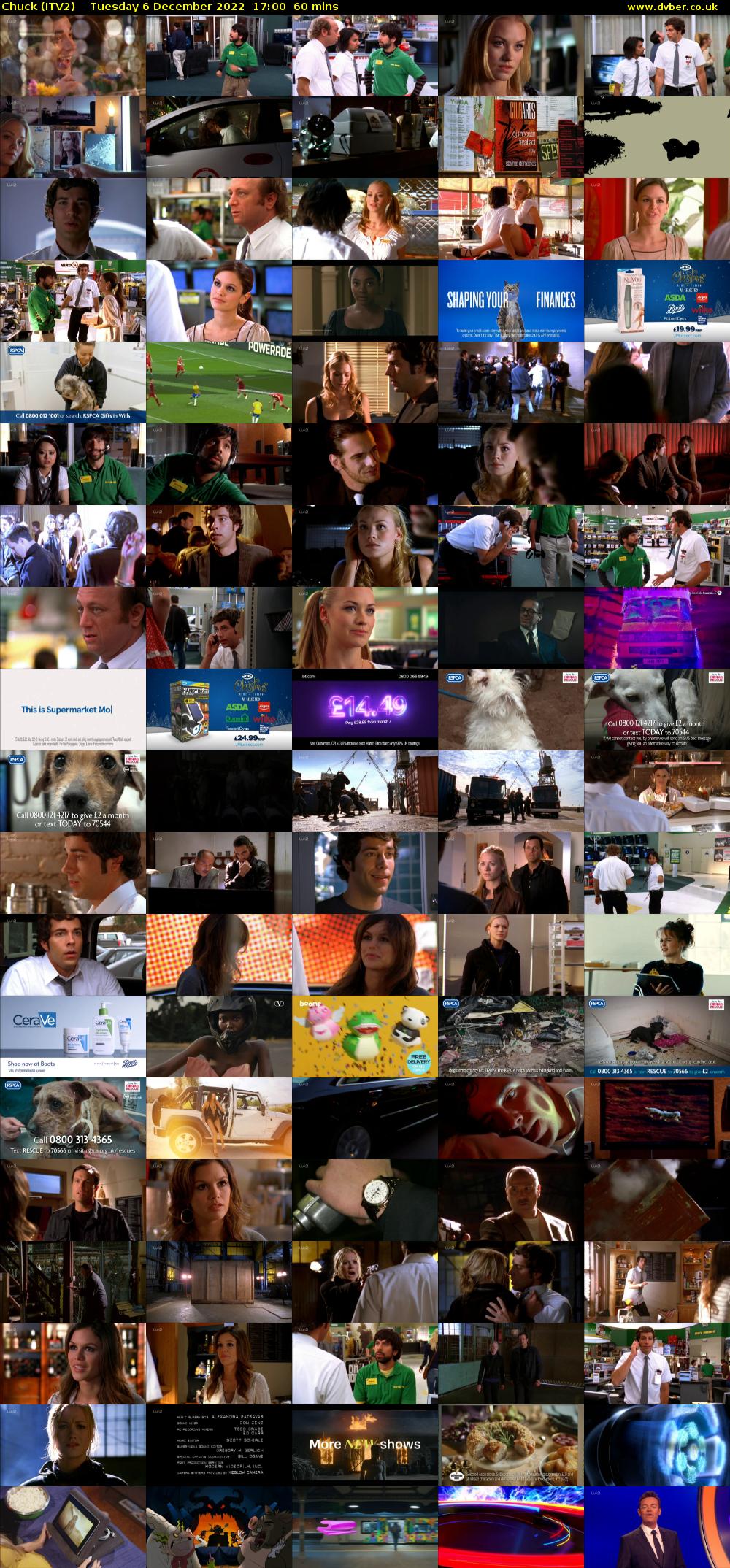 Chuck (ITV2) Tuesday 6 December 2022 17:00 - 18:00