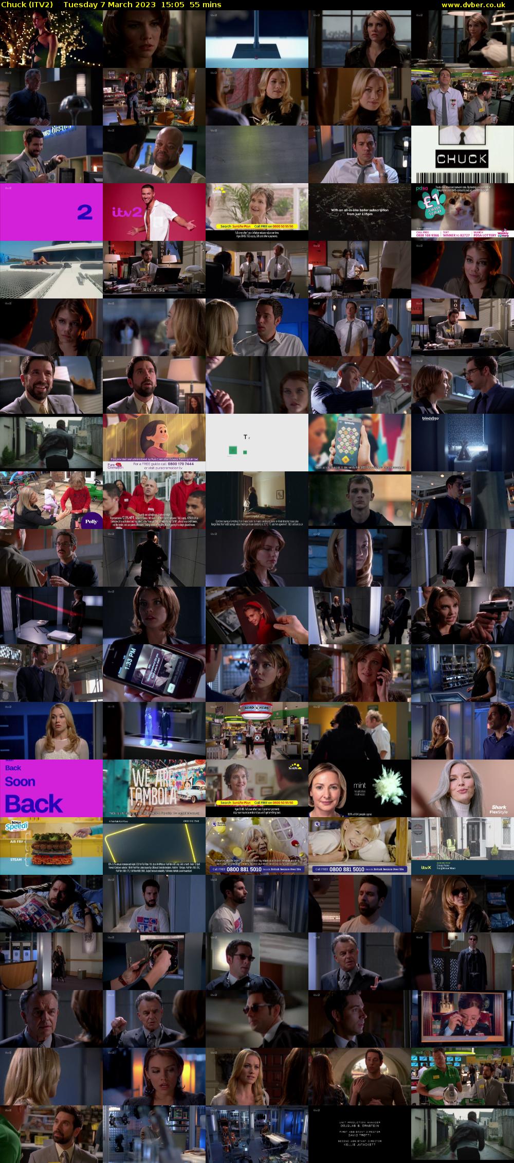 Chuck (ITV2) Tuesday 7 March 2023 15:05 - 16:00