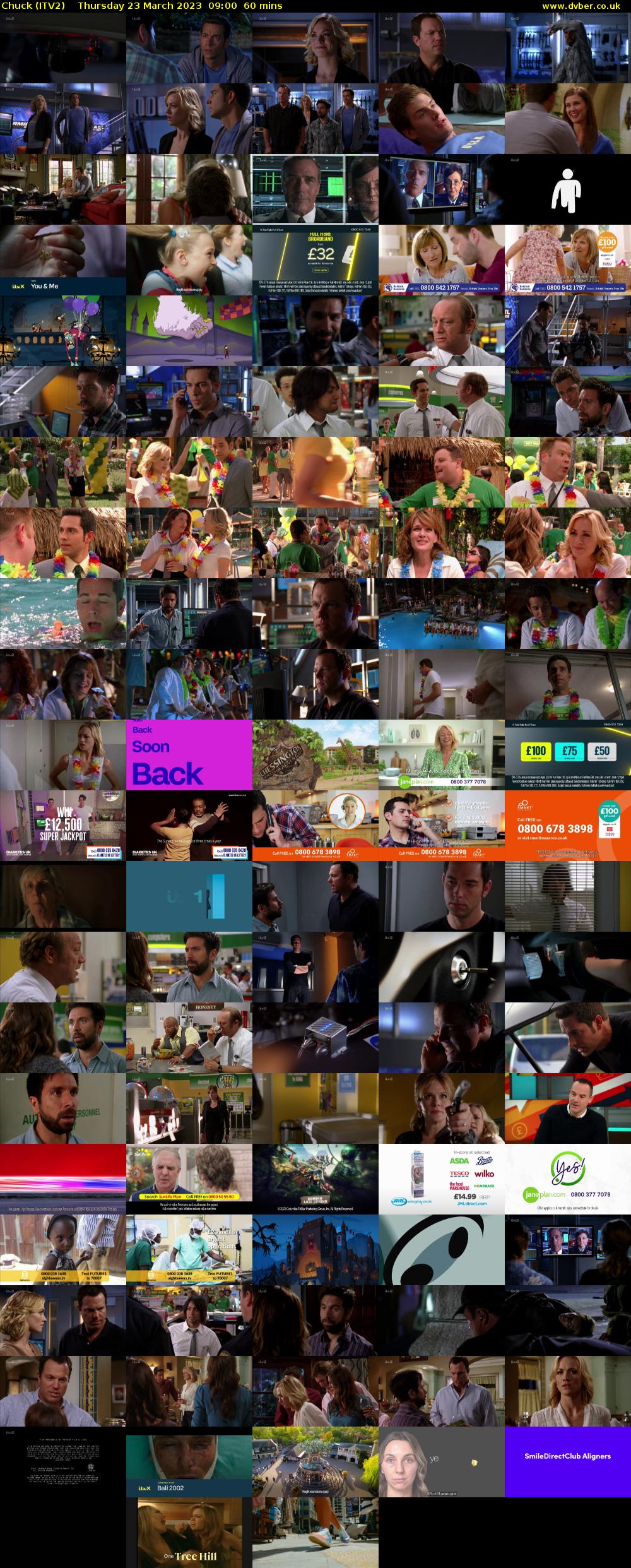 Chuck (ITV2) Thursday 23 March 2023 09:00 - 10:00