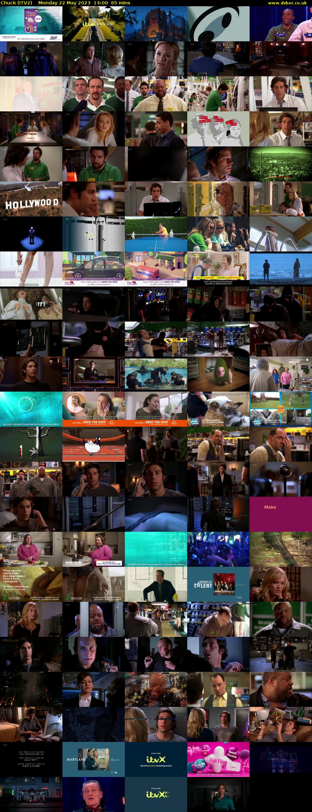 Chuck (ITV2) Monday 22 May 2023 14:00 - 15:05