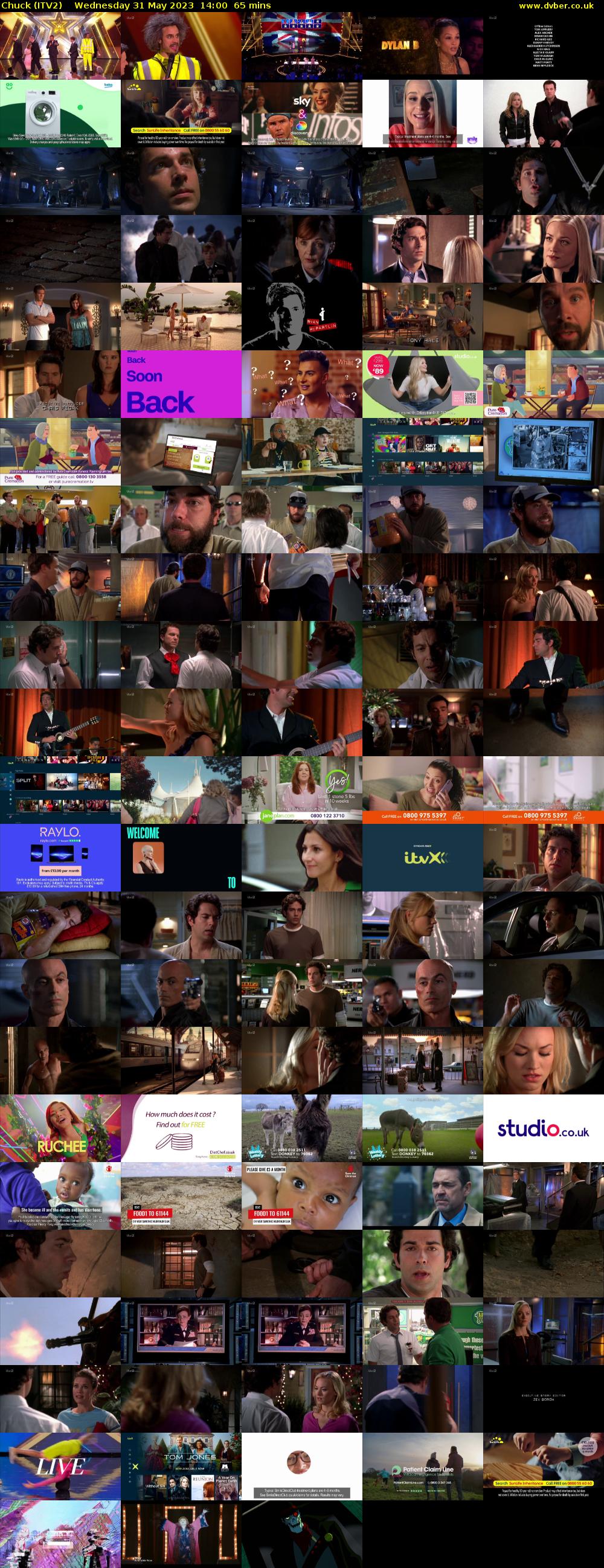 Chuck (ITV2) Wednesday 31 May 2023 14:00 - 15:05