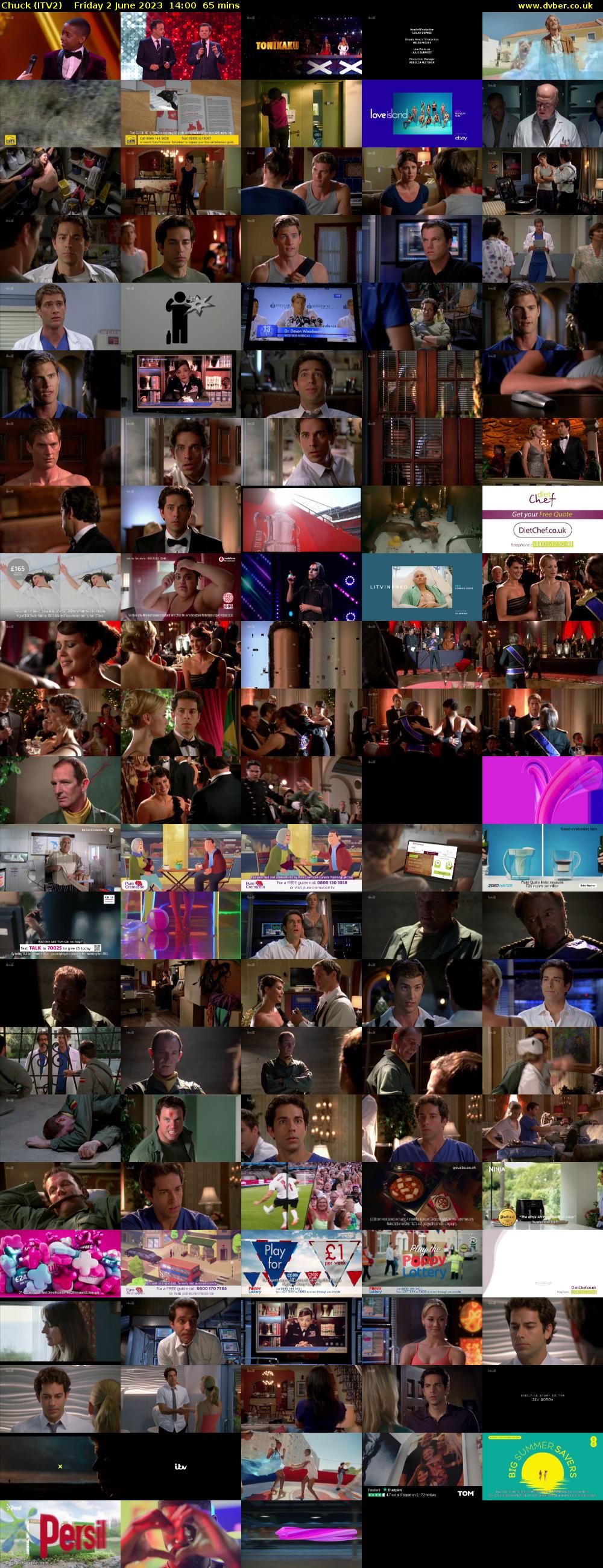 Chuck (ITV2) Friday 2 June 2023 14:00 - 15:05