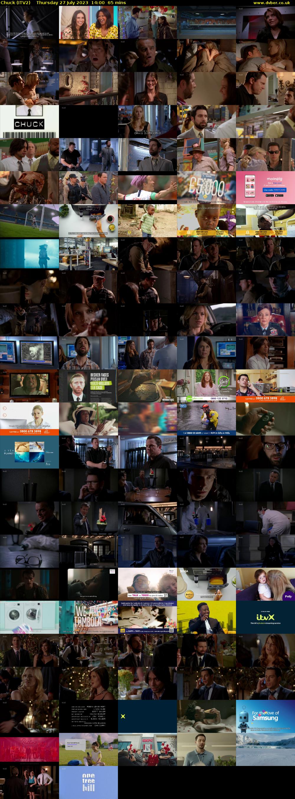 Chuck (ITV2) Thursday 27 July 2023 14:00 - 15:05