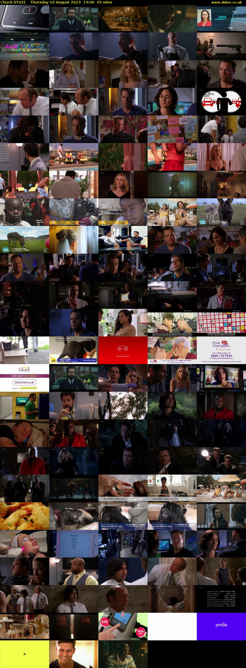 Chuck (ITV2) Thursday 10 August 2023 14:00 - 15:05