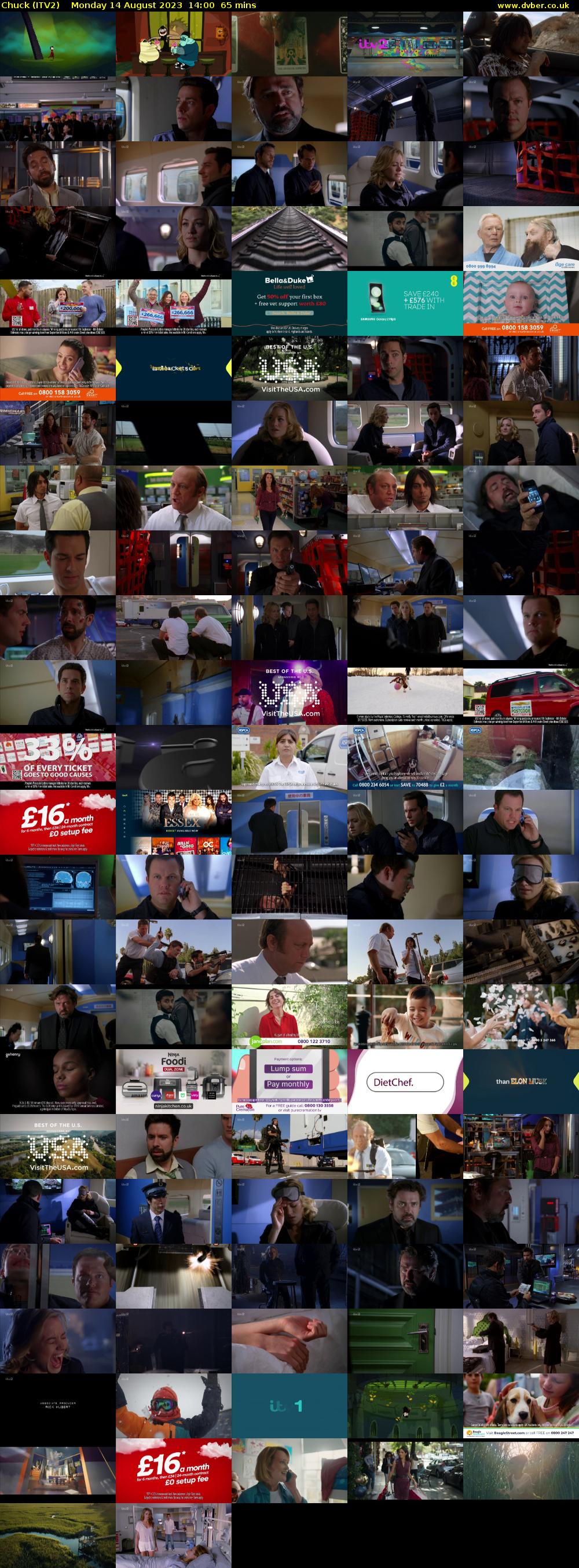 Chuck (ITV2) Monday 14 August 2023 14:00 - 15:05