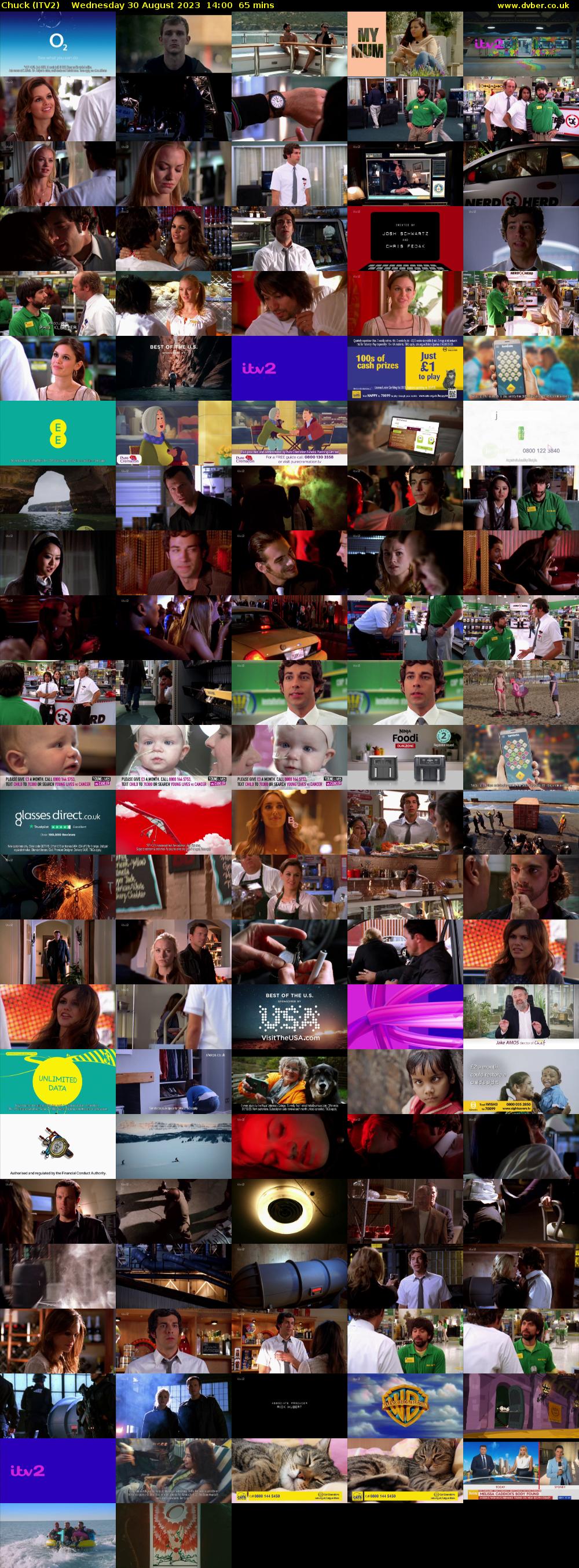 Chuck (ITV2) Wednesday 30 August 2023 14:00 - 15:05