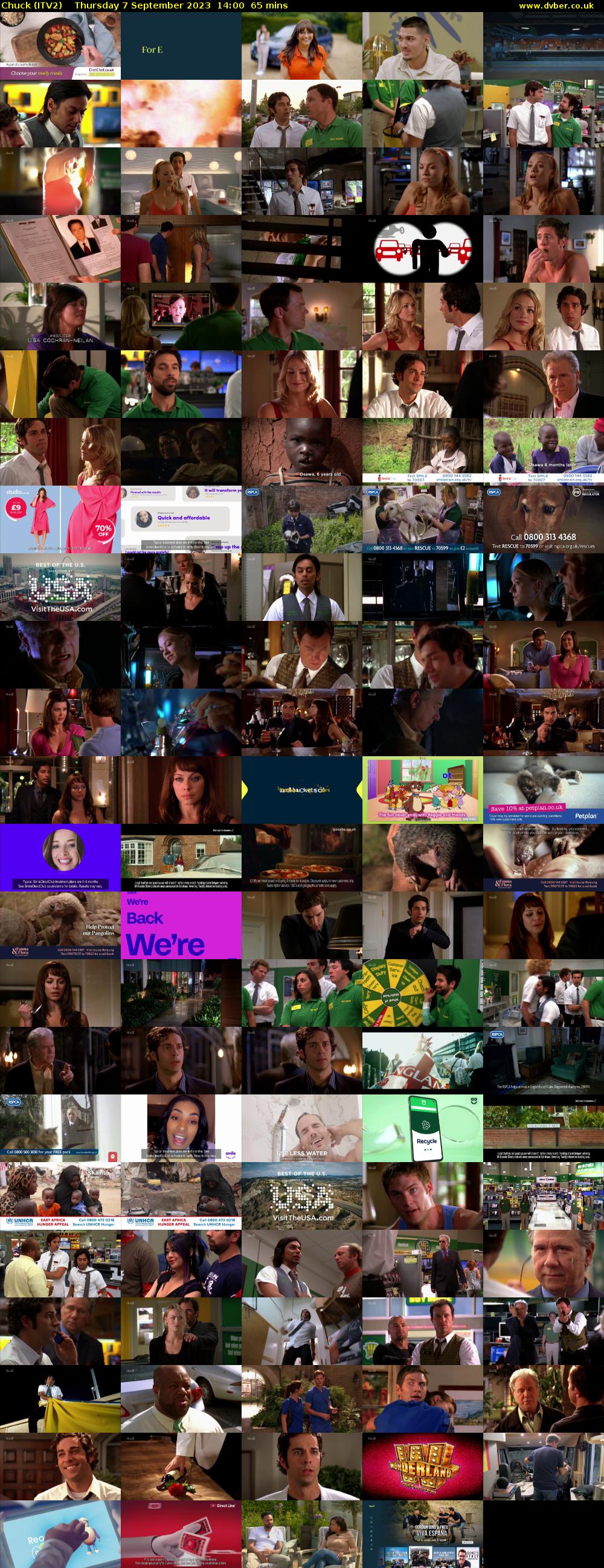 Chuck (ITV2) Thursday 7 September 2023 14:00 - 15:05