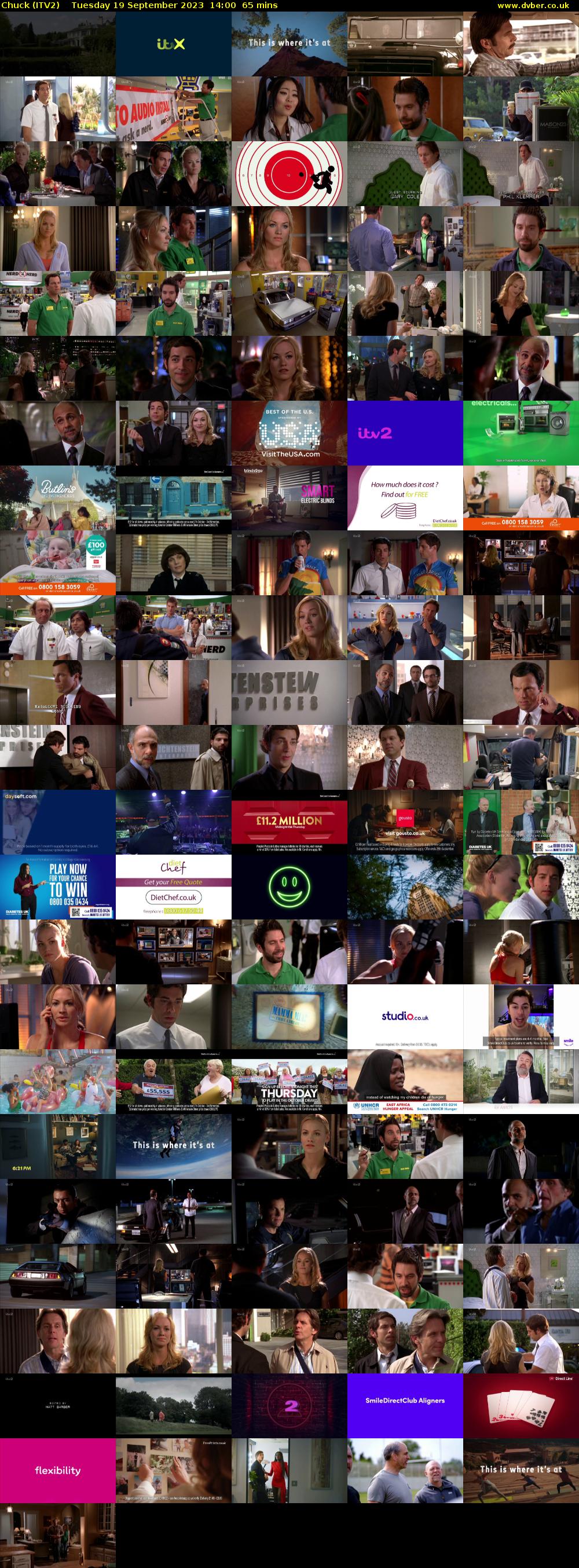 Chuck (ITV2) Tuesday 19 September 2023 14:00 - 15:05