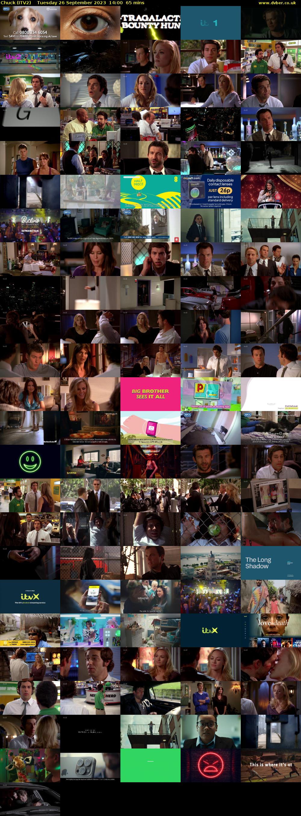 Chuck (ITV2) Tuesday 26 September 2023 14:00 - 15:05