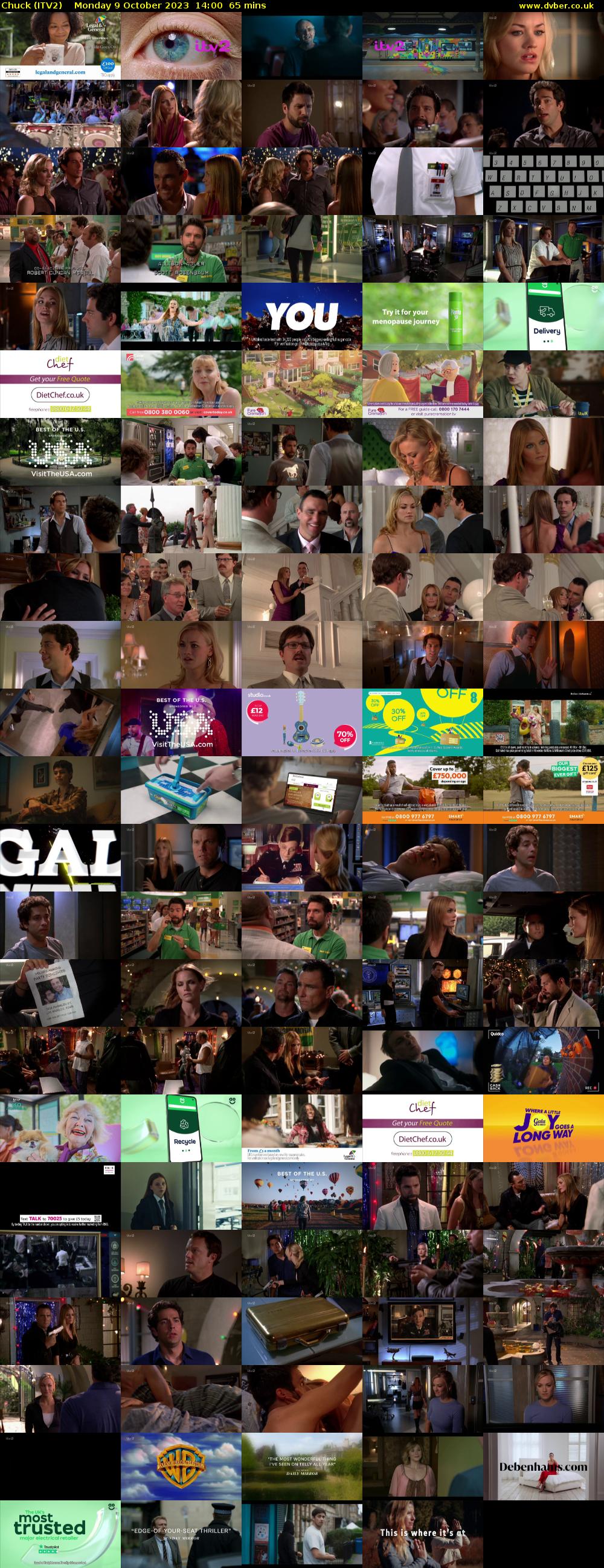 Chuck (ITV2) Monday 9 October 2023 14:00 - 15:05