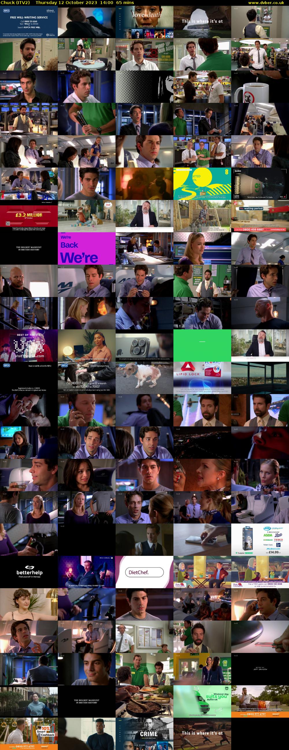 Chuck (ITV2) Thursday 12 October 2023 14:00 - 15:05