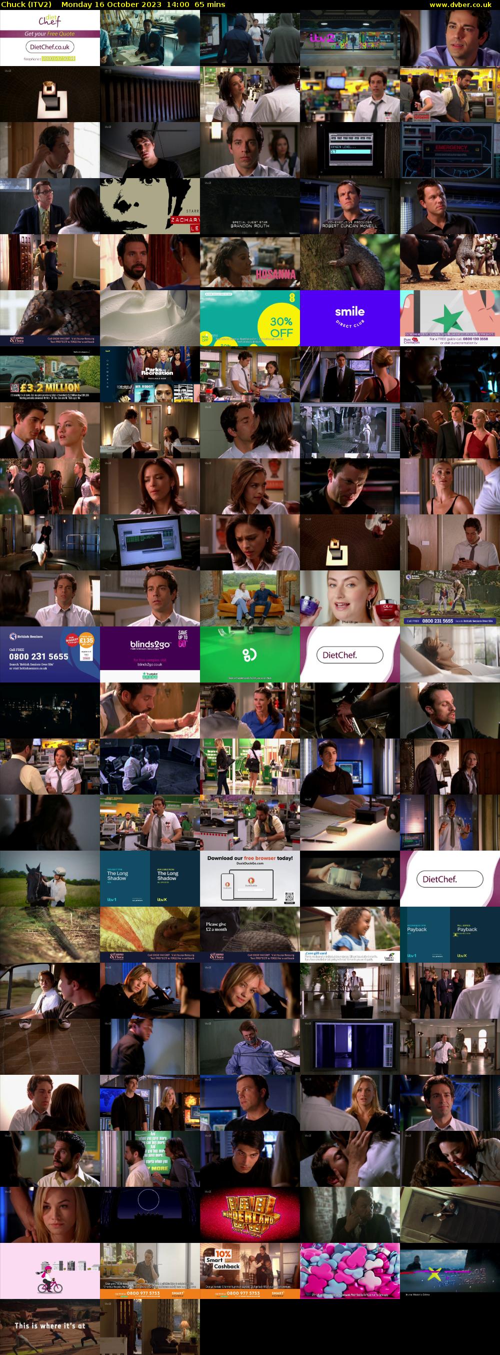 Chuck (ITV2) Monday 16 October 2023 14:00 - 15:05