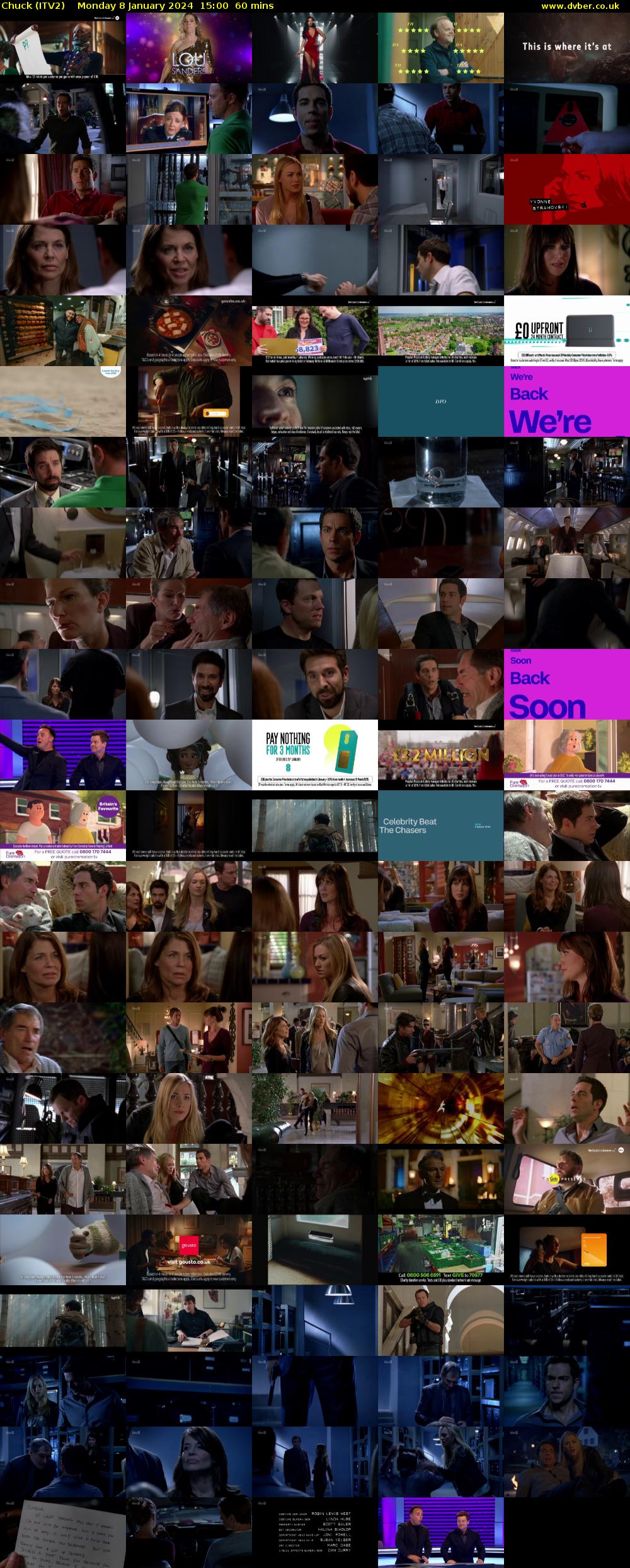 Chuck (ITV2) Monday 8 January 2024 15:00 - 16:00