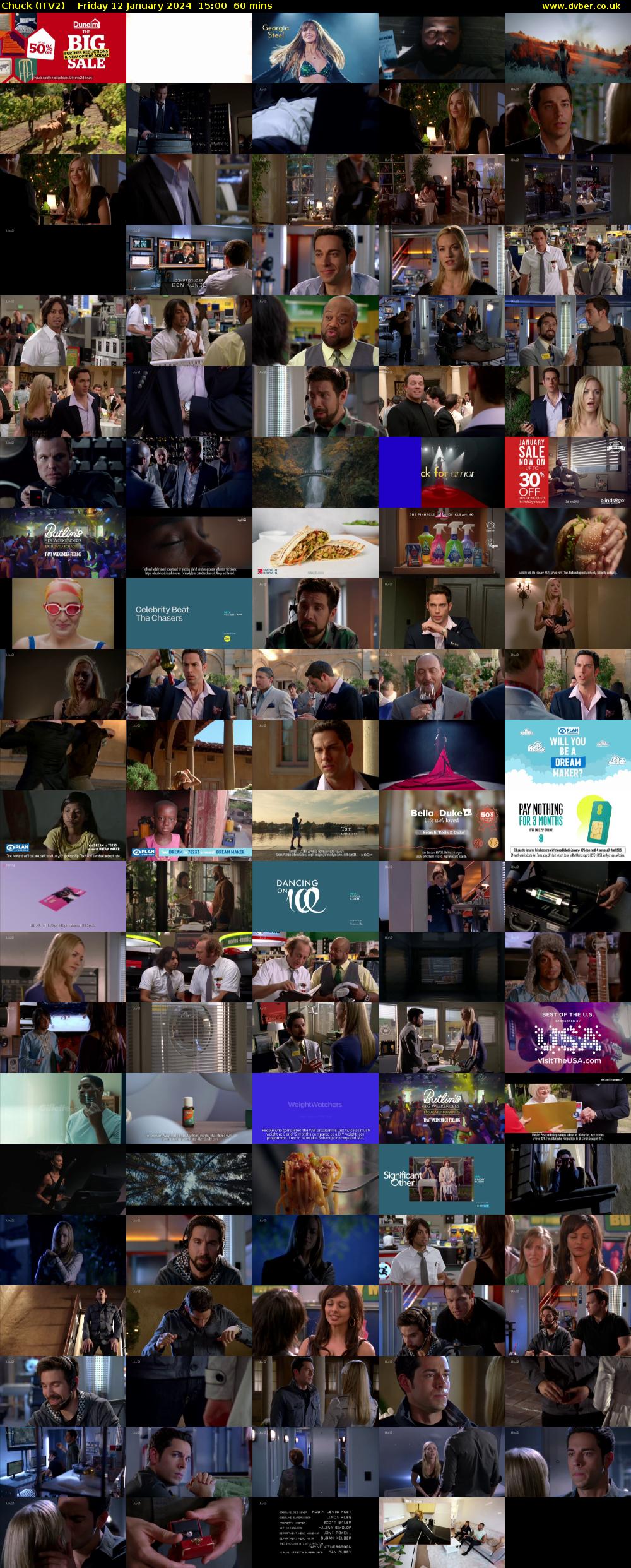 Chuck (ITV2) Friday 12 January 2024 15:00 - 16:00