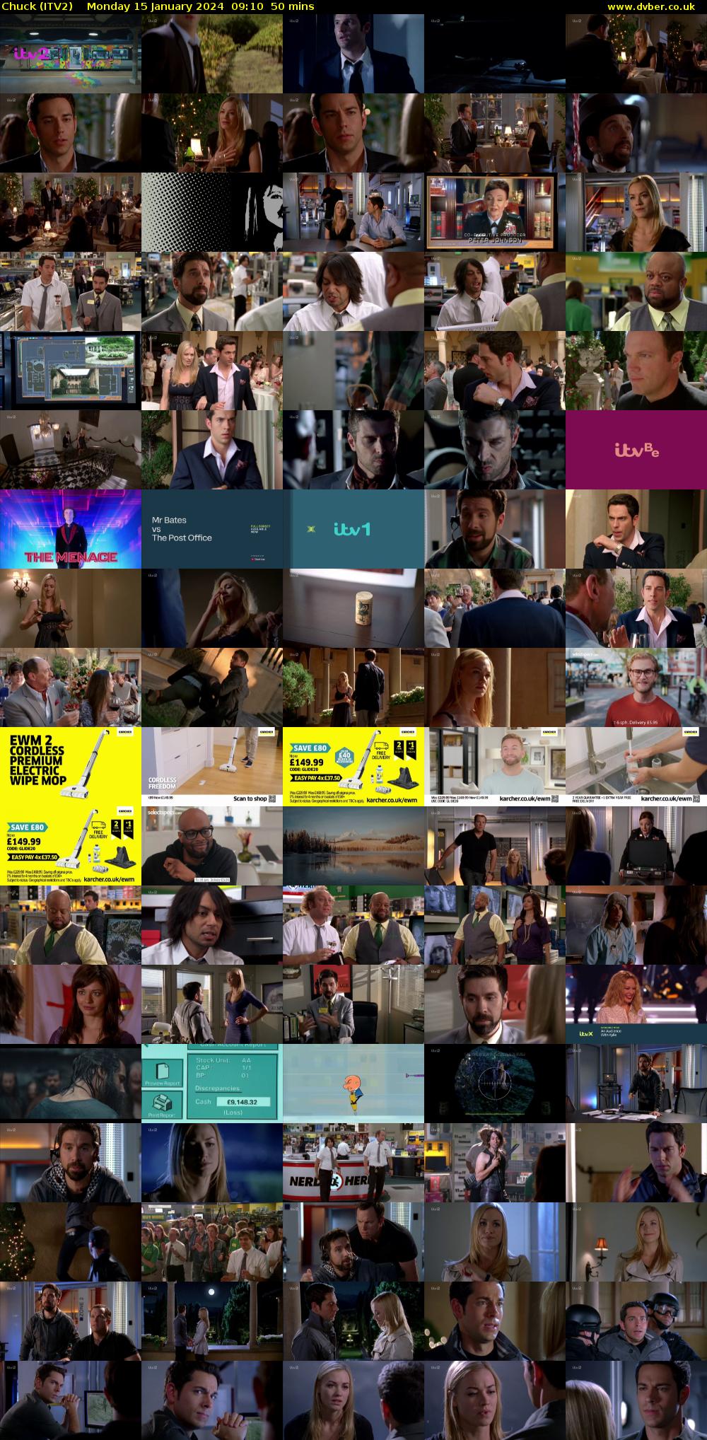 Chuck (ITV2) Monday 15 January 2024 09:10 - 10:00
