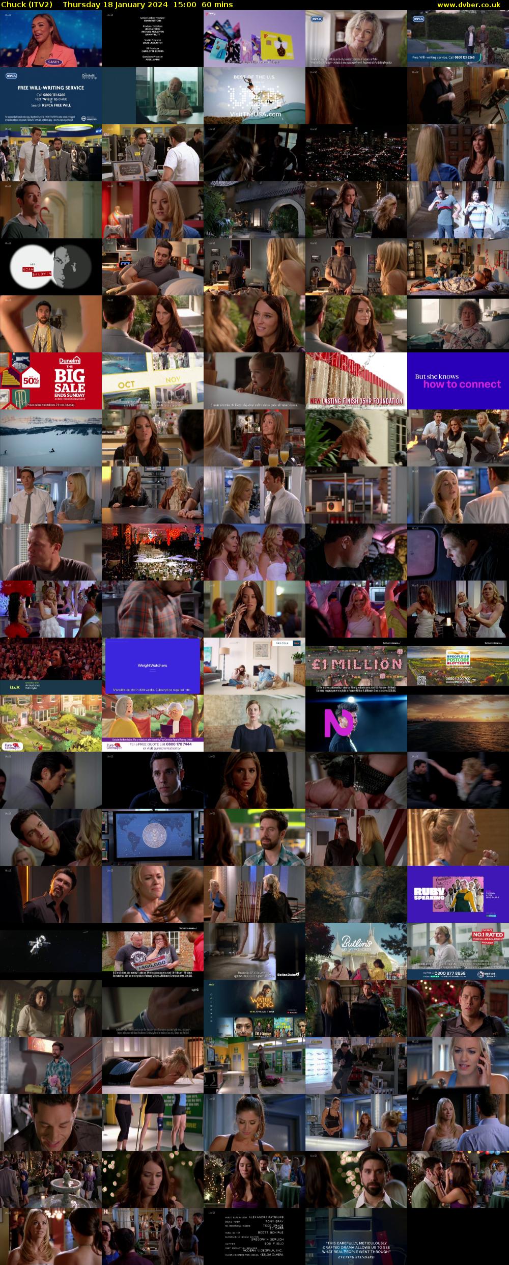 Chuck (ITV2) Thursday 18 January 2024 15:00 - 16:00