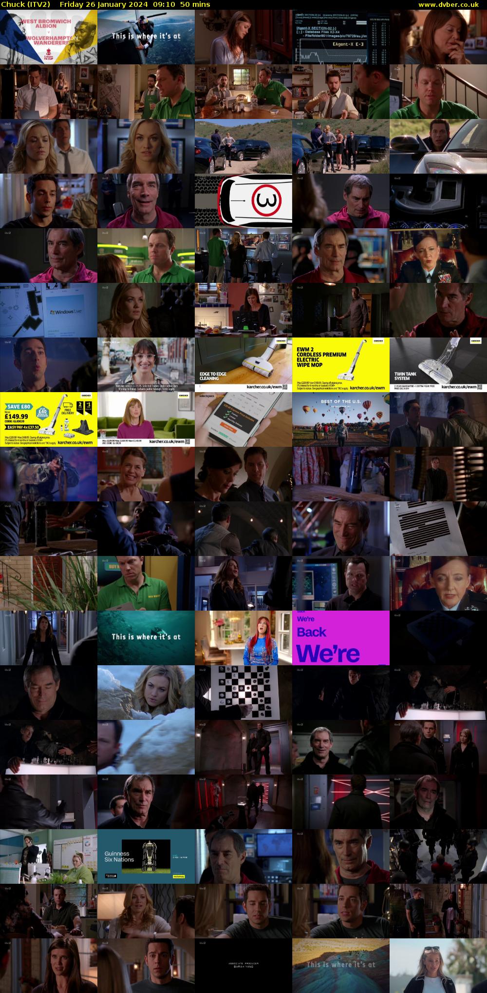 Chuck (ITV2) Friday 26 January 2024 09:10 - 10:00