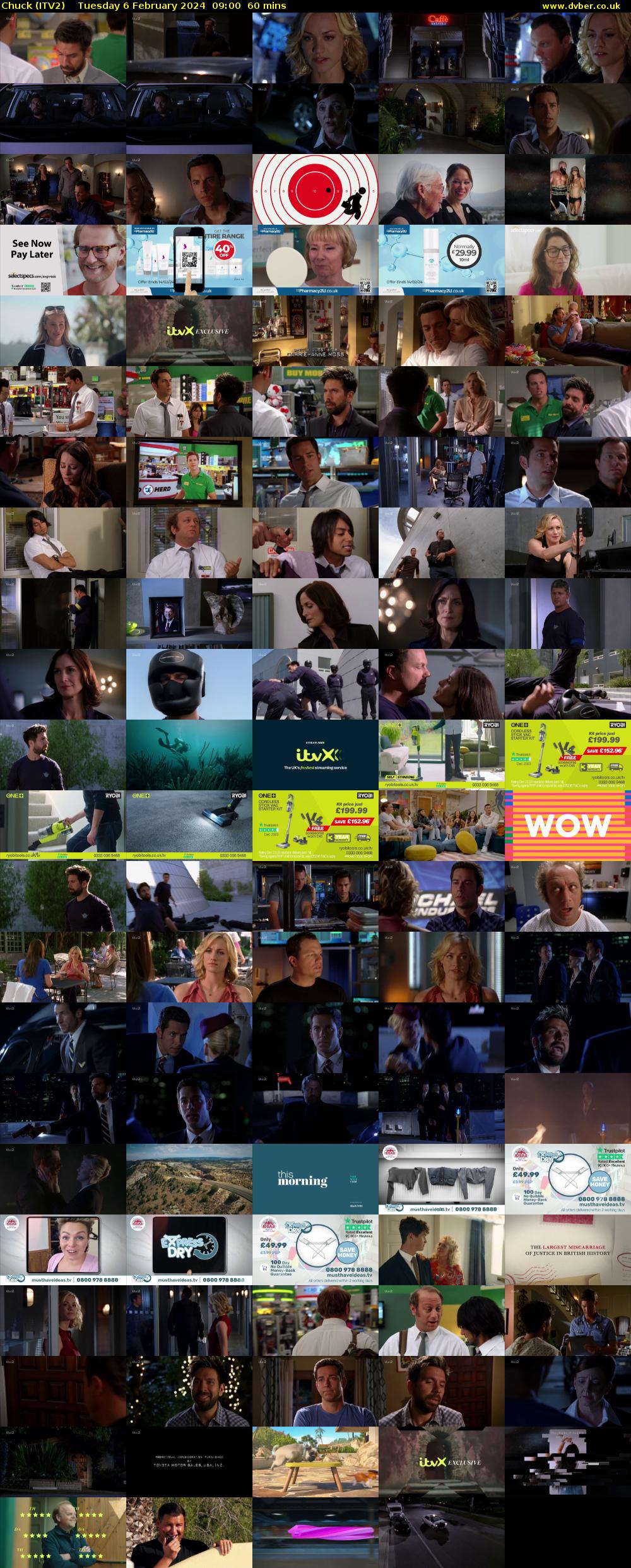 Chuck (ITV2) Tuesday 6 February 2024 09:00 - 10:00