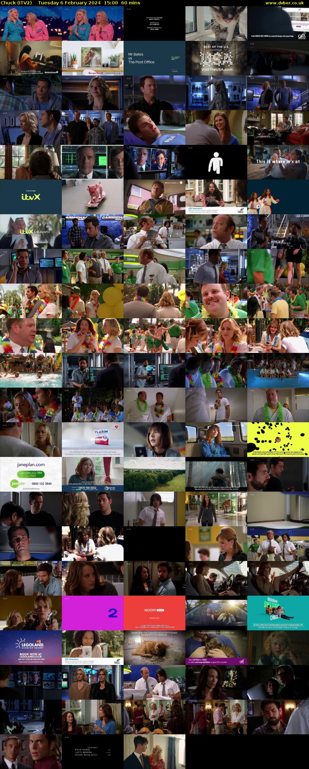 Chuck (ITV2) Tuesday 6 February 2024 15:00 - 16:00