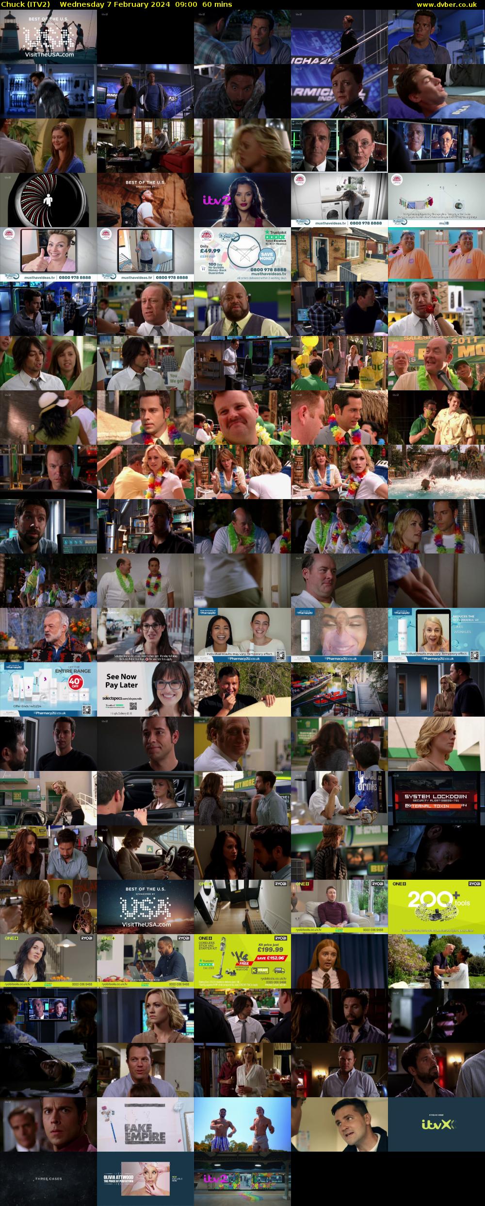 Chuck (ITV2) Wednesday 7 February 2024 09:00 - 10:00