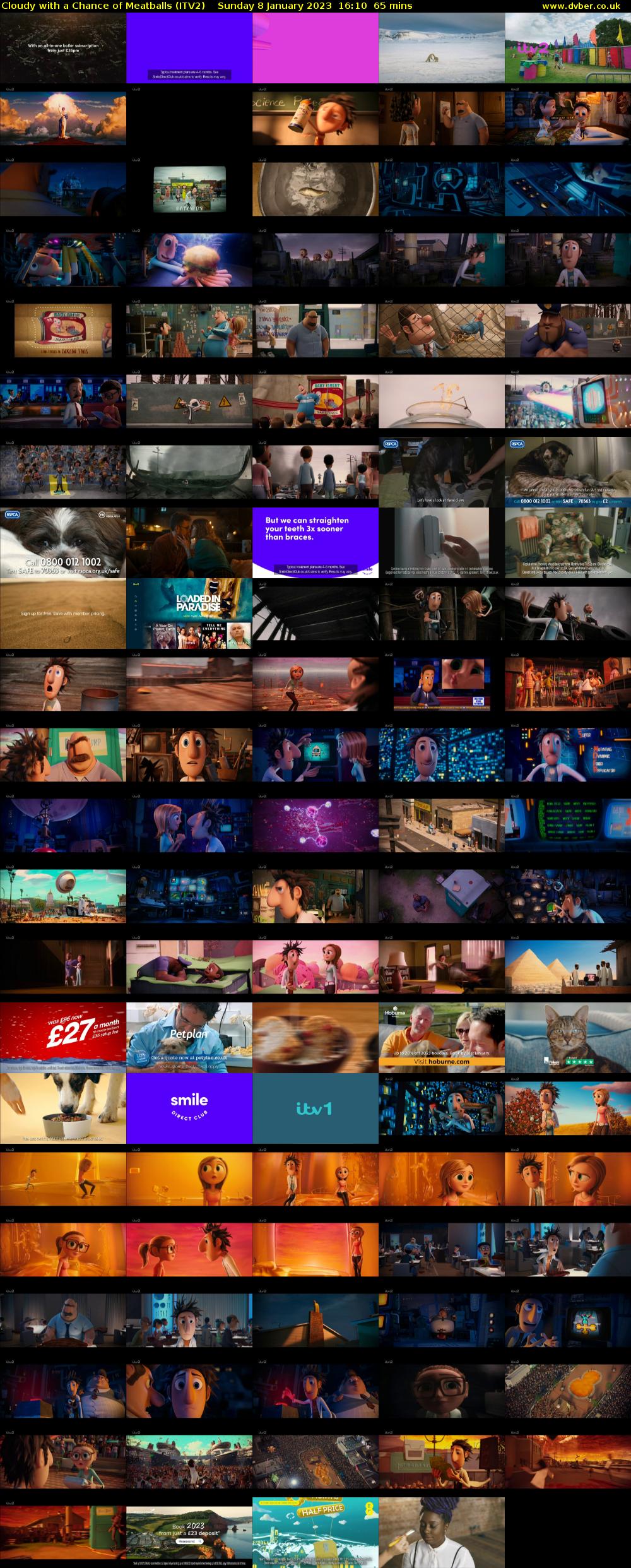 Cloudy with a Chance of Meatballs (ITV2) Sunday 8 January 2023 16:10 - 17:15
