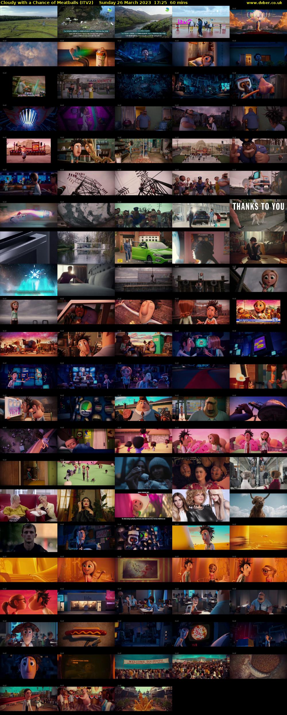 Cloudy with a Chance of Meatballs (ITV2) Sunday 26 March 2023 17:25 - 18:25