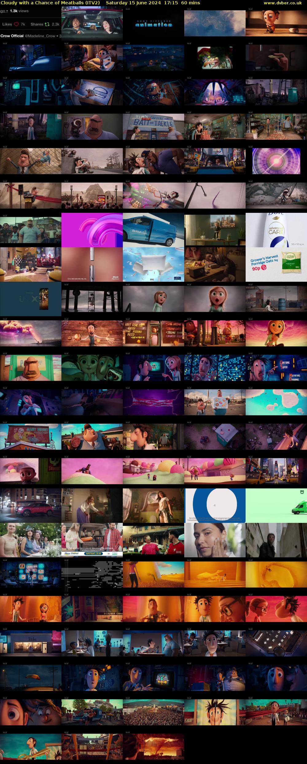 Cloudy with a Chance of Meatballs (ITV2) Saturday 15 June 2024 17:15 - 18:15