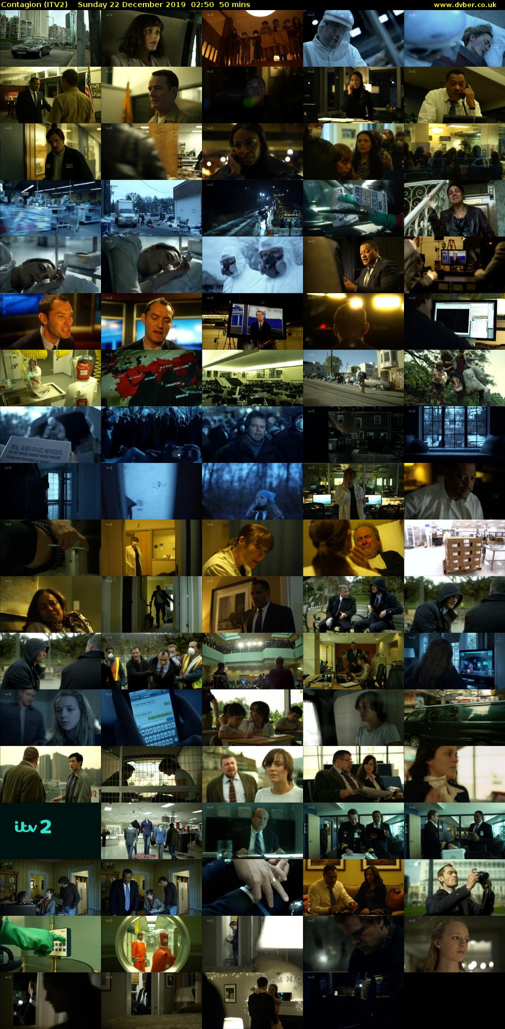 Contagion (ITV2) Sunday 22 December 2019 02:50 - 03:40