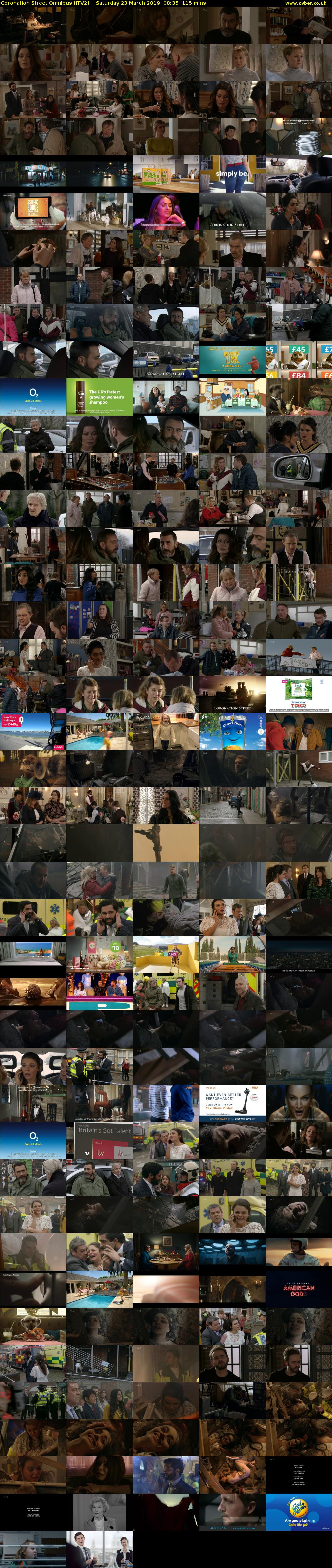 Coronation Street Omnibus (ITV2) Saturday 23 March 2019 08:35 - 10:30