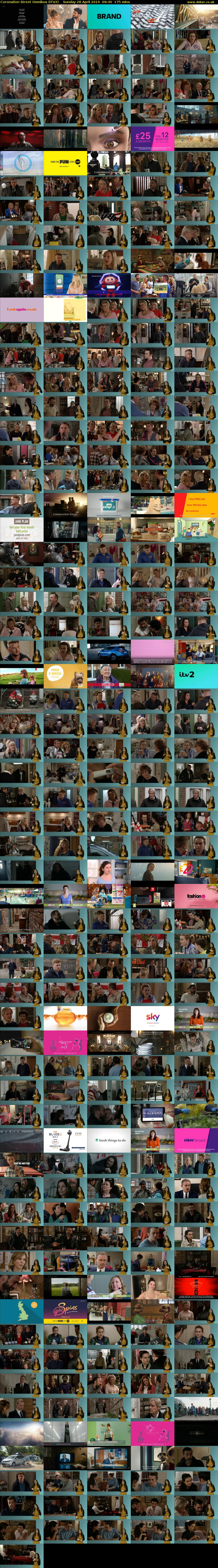 Coronation Street Omnibus (ITV2) Sunday 28 April 2019 09:40 - 12:35