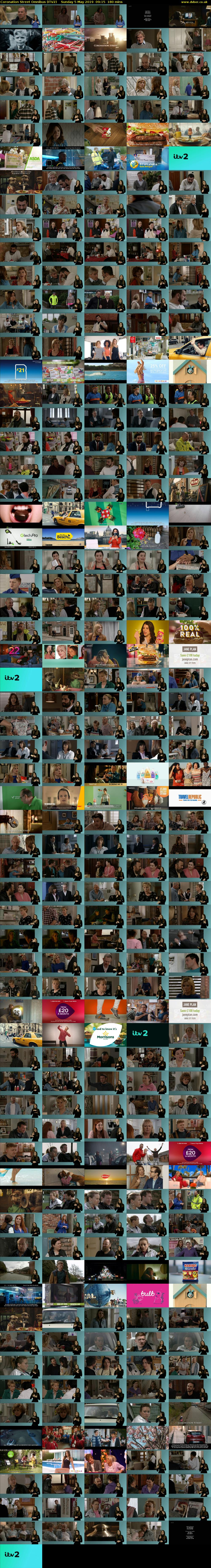 Coronation Street Omnibus (ITV2) Sunday 5 May 2019 09:15 - 12:15