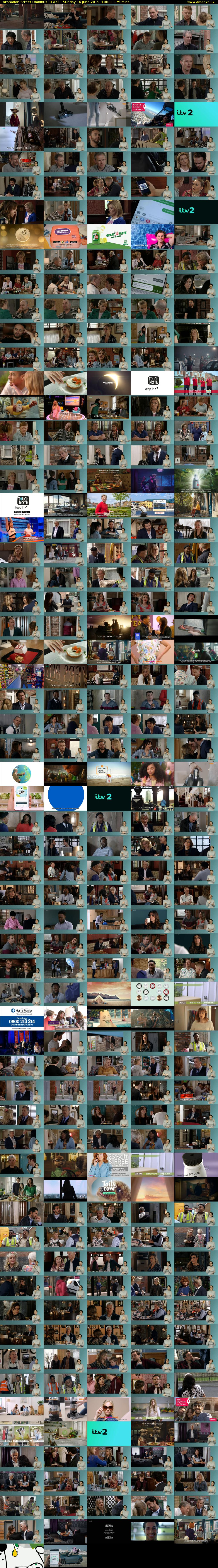 Coronation Street Omnibus (ITV2) Sunday 16 June 2019 10:00 - 12:55