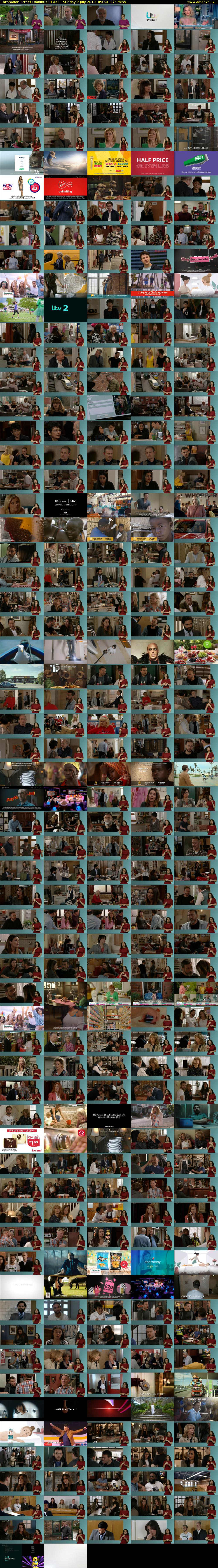 Coronation Street Omnibus (ITV2) Sunday 7 July 2019 09:50 - 12:45