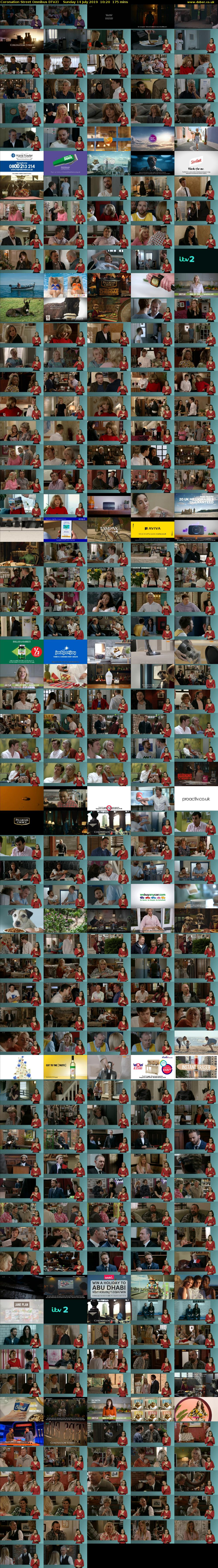 Coronation Street Omnibus (ITV2) Sunday 14 July 2019 10:20 - 13:15