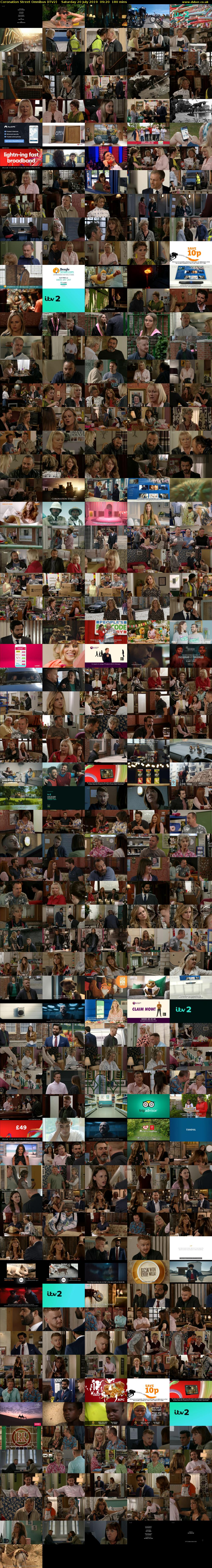 Coronation Street Omnibus (ITV2) Saturday 20 July 2019 09:20 - 12:20