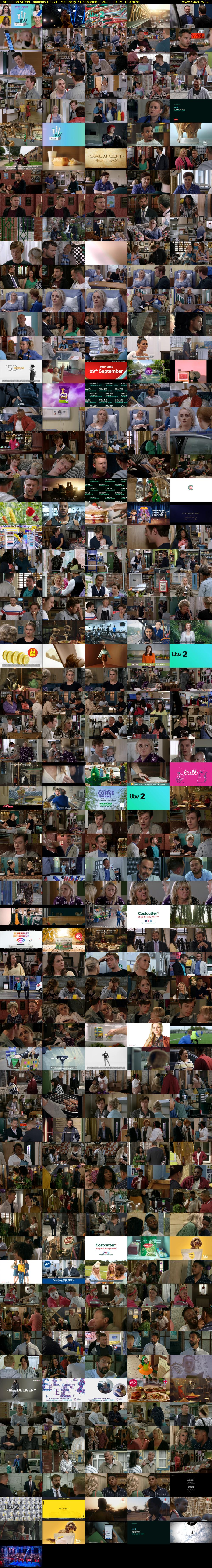 Coronation Street Omnibus (ITV2) Saturday 21 September 2019 09:15 - 12:15