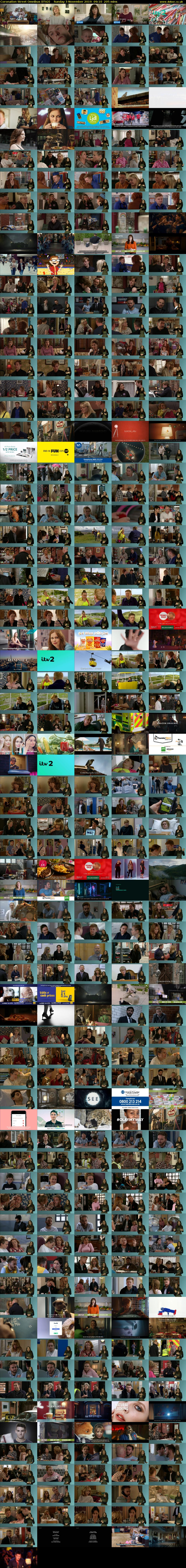 Coronation Street Omnibus (ITV2) Sunday 3 November 2019 09:10 - 12:35