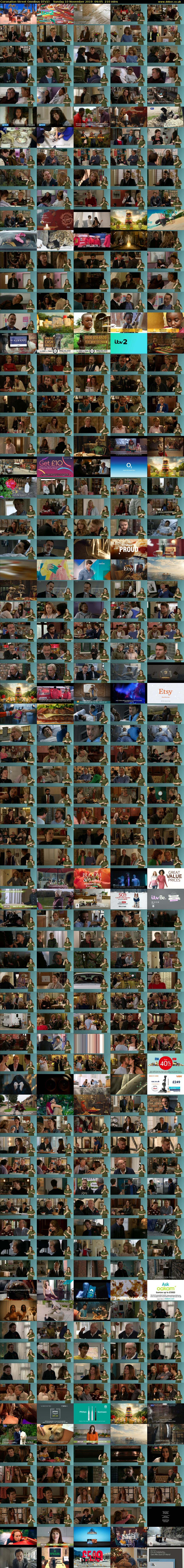 Coronation Street Omnibus (ITV2) Sunday 10 November 2019 09:05 - 12:35