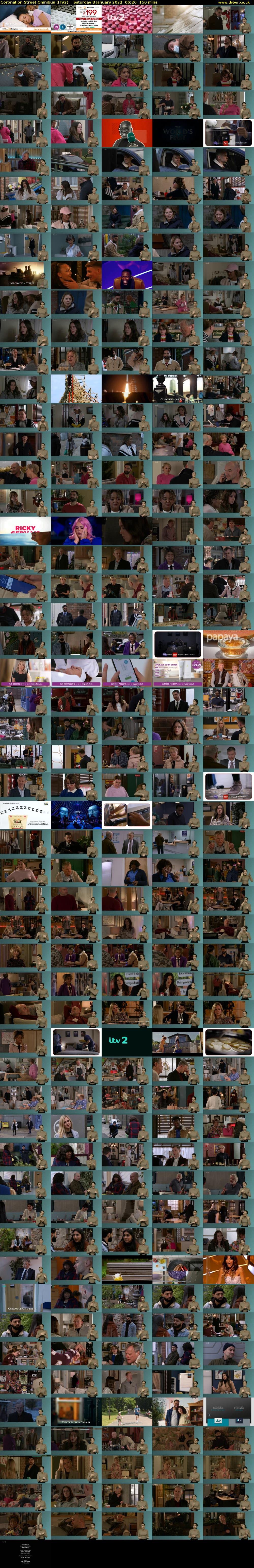 Coronation Street Omnibus (ITV2) Saturday 8 January 2022 06:20 - 08:50