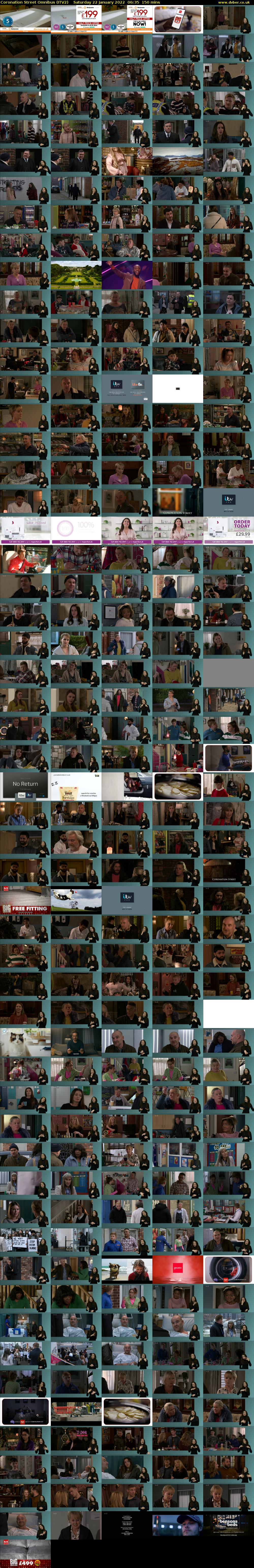 Coronation Street Omnibus (ITV2) Saturday 22 January 2022 06:35 - 09:05