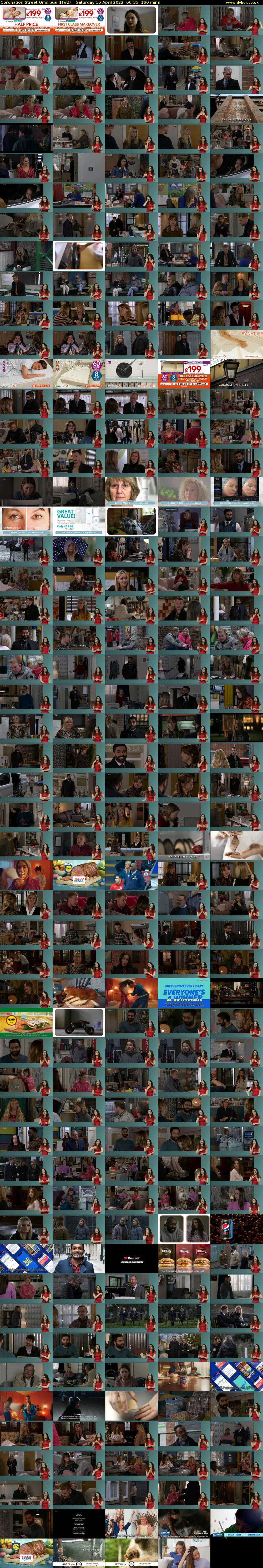 Coronation Street Omnibus (ITV2) Saturday 16 April 2022 06:35 - 09:15