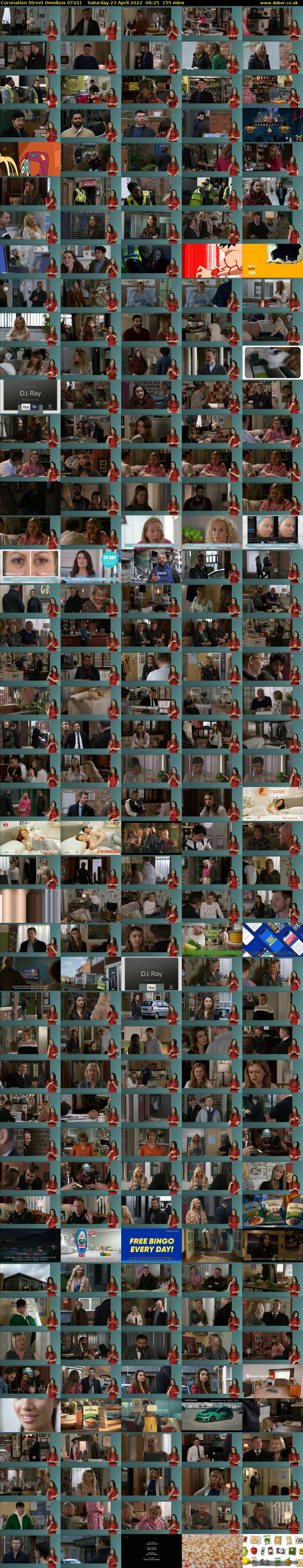 Coronation Street Omnibus (ITV2) Saturday 23 April 2022 06:25 - 09:00