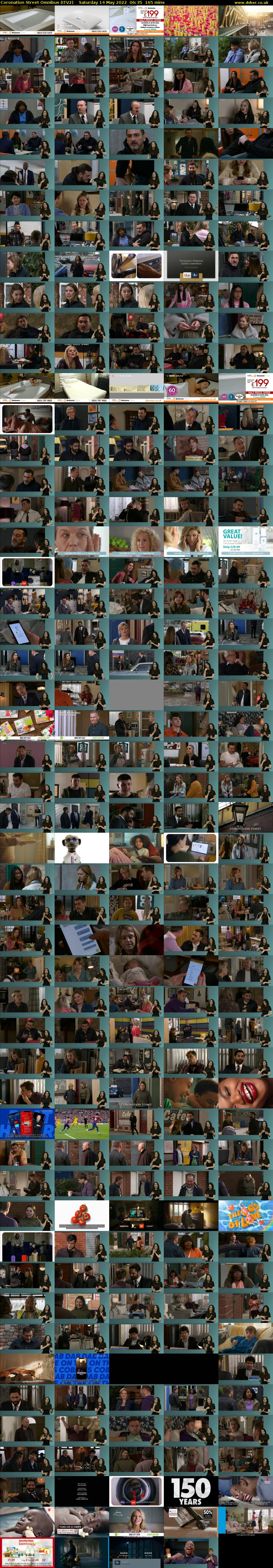 Coronation Street Omnibus (ITV2) Saturday 14 May 2022 06:35 - 09:20