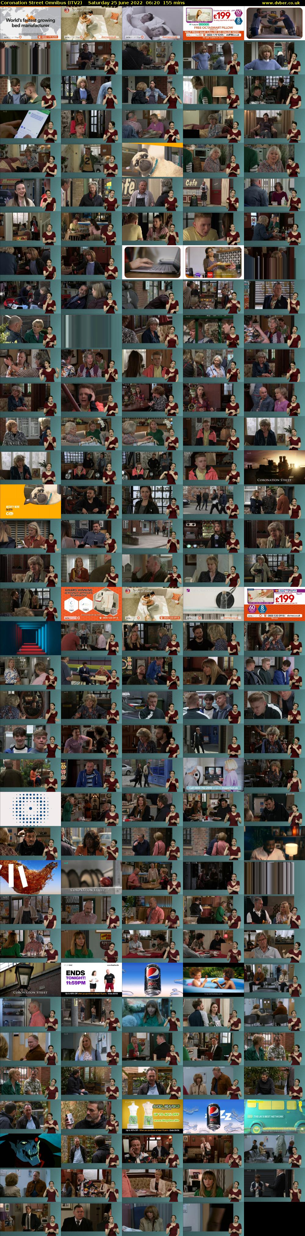 Coronation Street Omnibus (ITV2) Saturday 25 June 2022 06:20 - 08:55